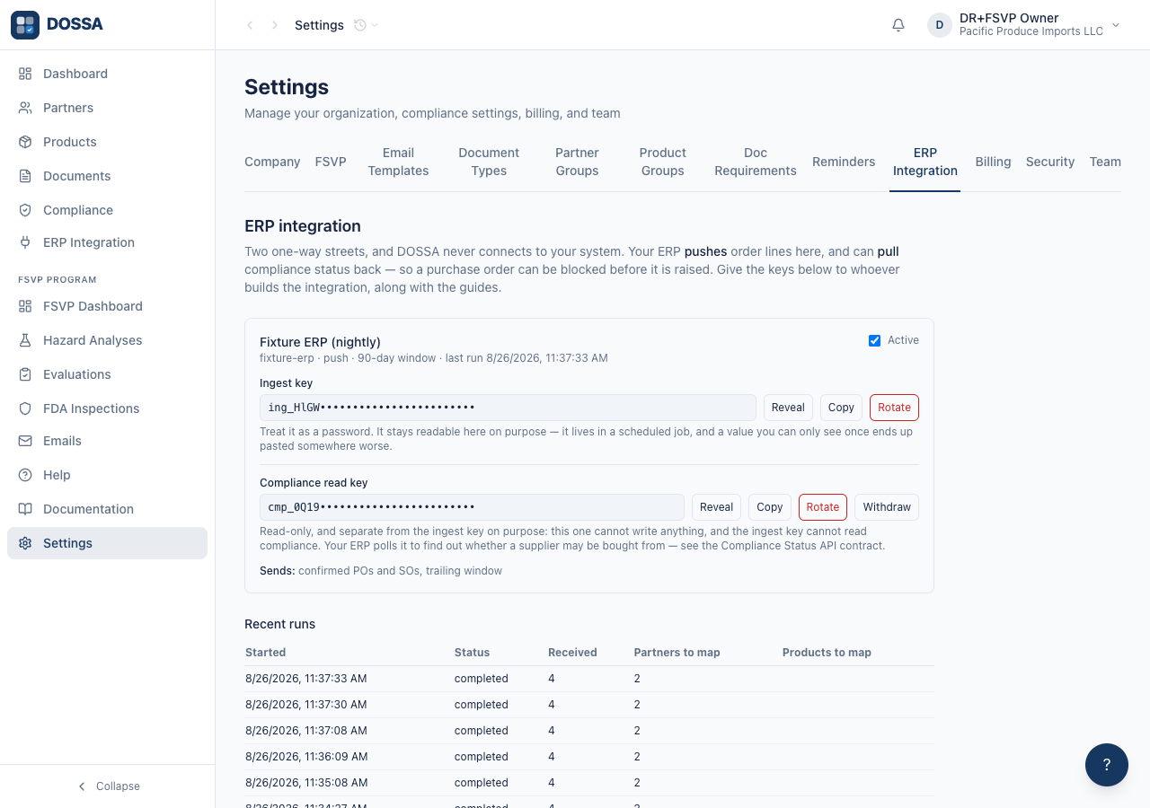 Find the key and the run history an exporter author needs