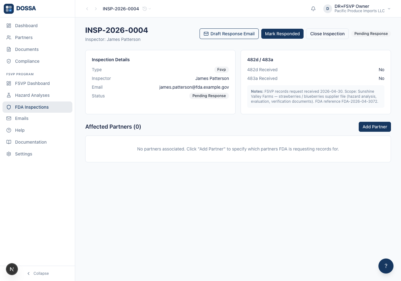 Download the response package for the attached partner