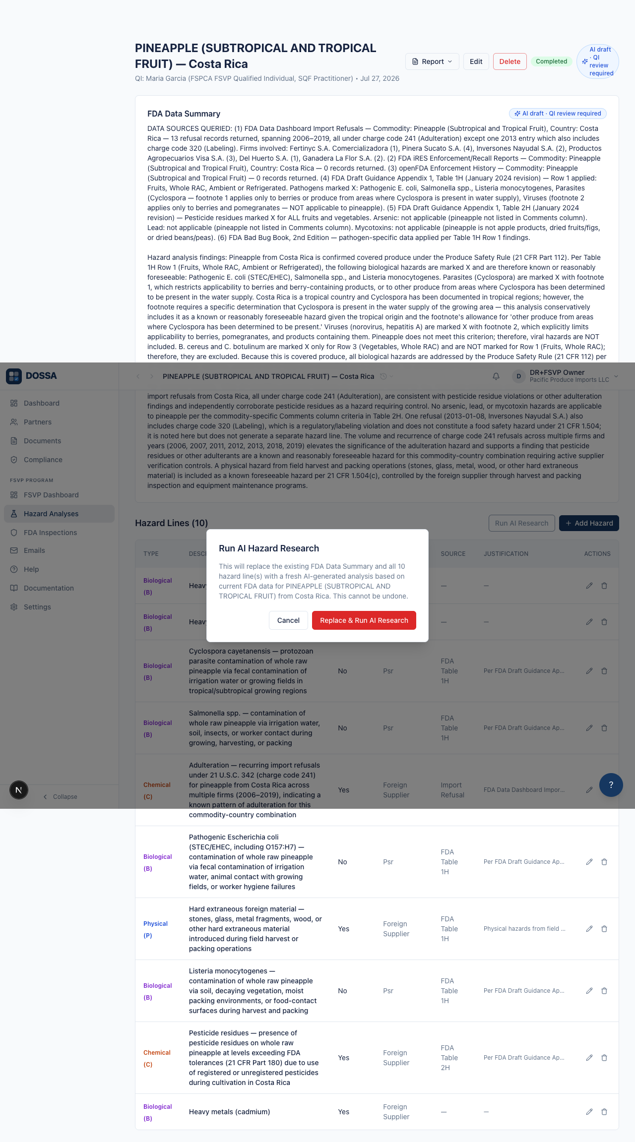 Re-run AI Research and read the warning about what it replaces