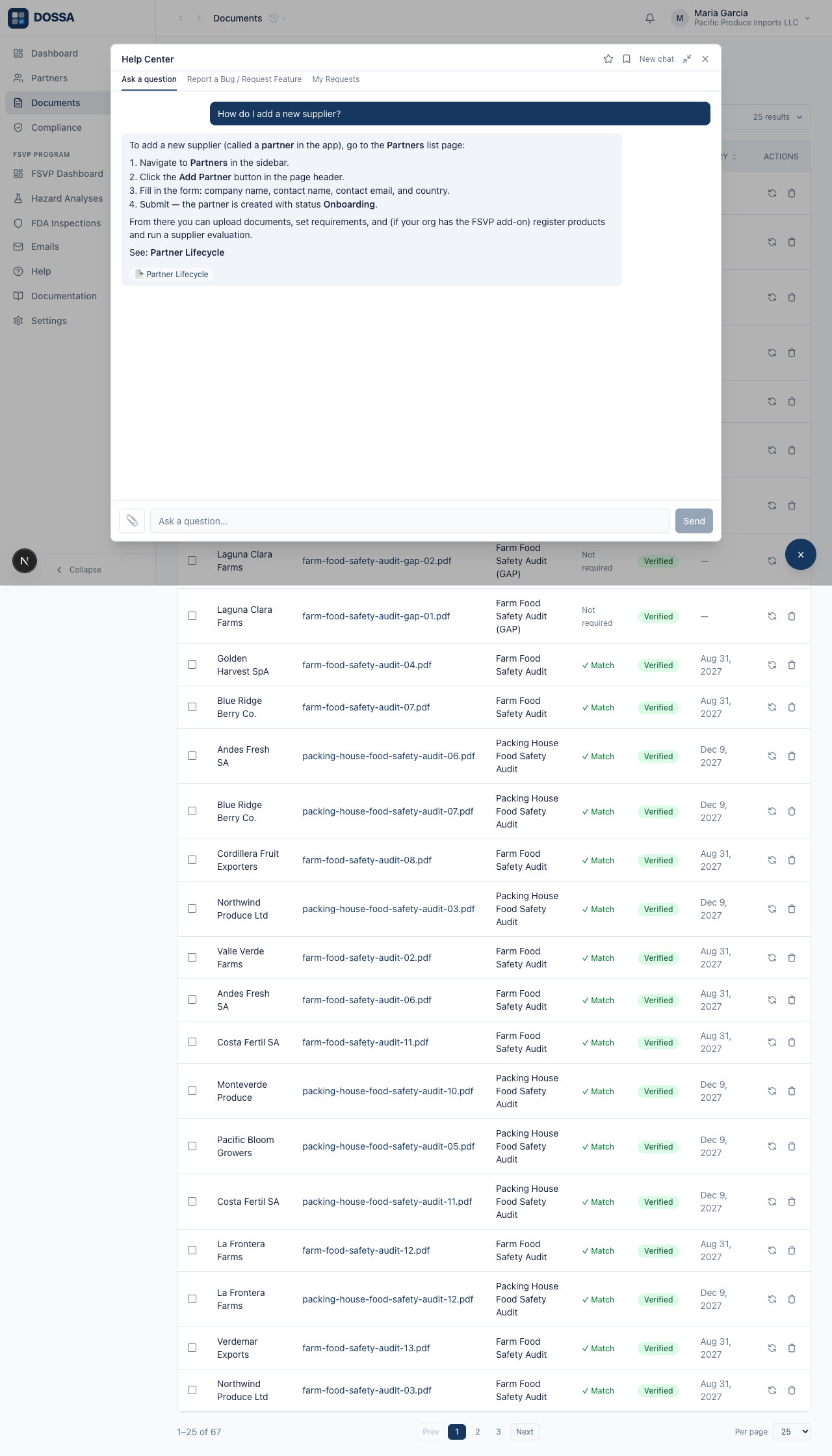 Ask the AI assistant a question